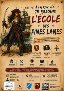 L'ÉCOLE DES FINES LAMES CHOISIS TON HEROS! (Affiche (portrait A3))-2